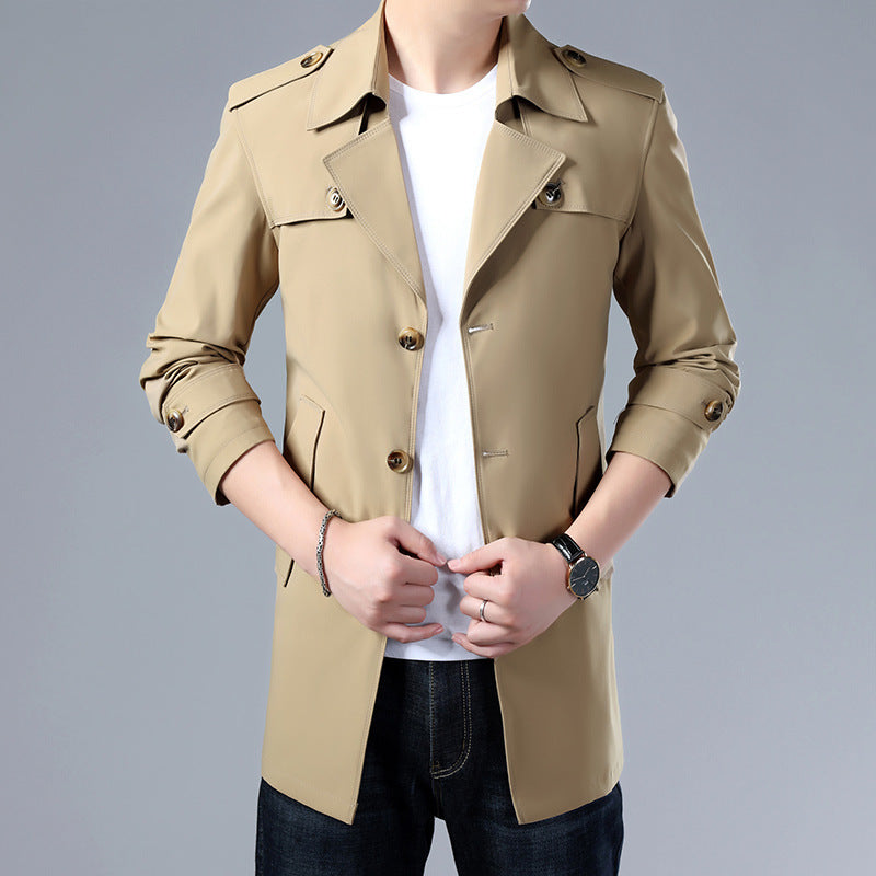 Slim Regular Trench Coat With Buttons