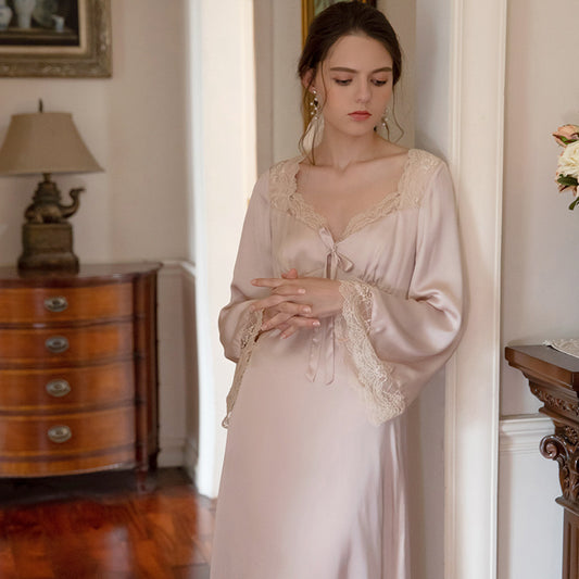 Romantic Vintage Satin Nightwear