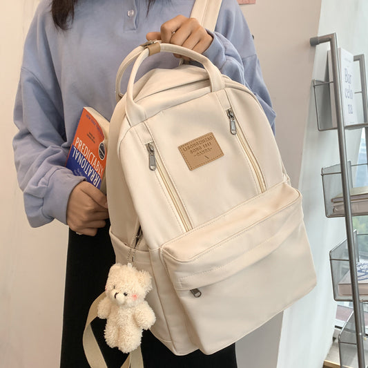 Cool Double Zipper Tote Backpacks