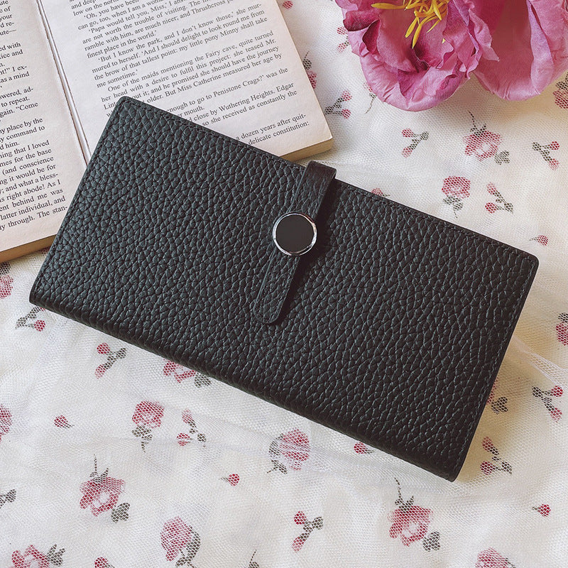 Genuine Leather Luxury Long Hasp Purses