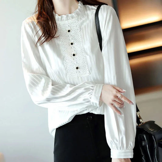 Women’s Niche Striped Long Sleeve Shirt