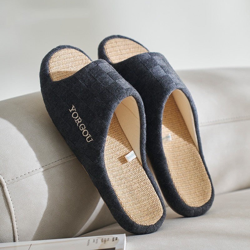 Yorgou Linen Slippers
