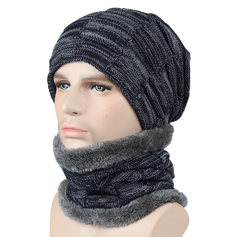 Square Plaid Fleece Beanie Hats