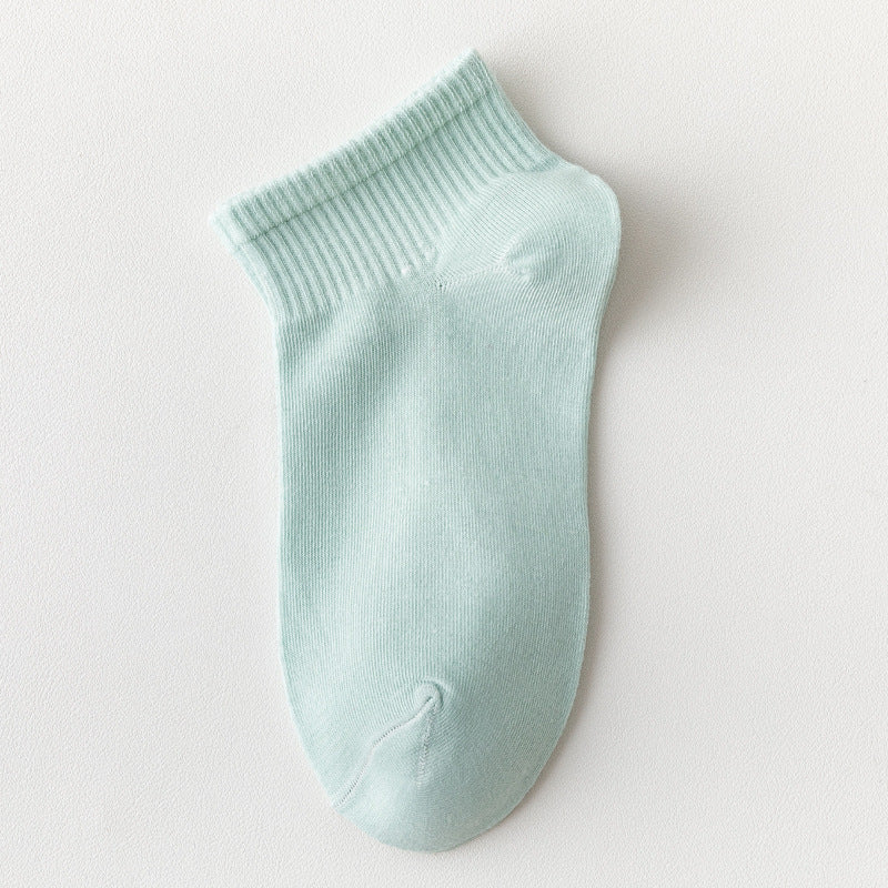 Ladies Summer Thin Polyester Cotton Boat Socks