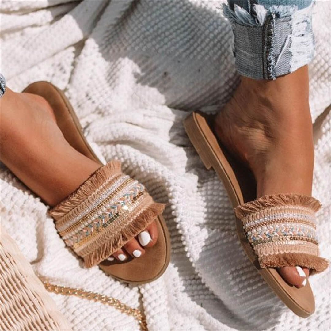 Women's Flat Slipper Slide Sandals