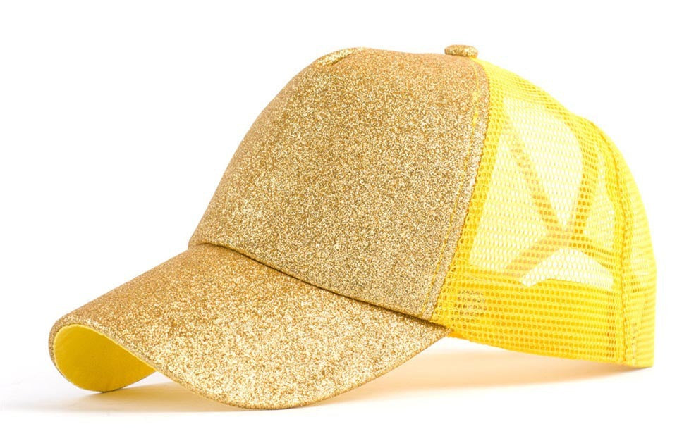 Sequins Ponytail Baseball Caps