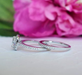 Ladies Inlaid Diamond Rings