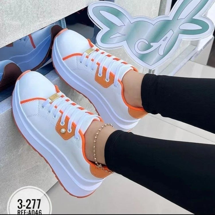 Women's Platform Lace-up Shoes