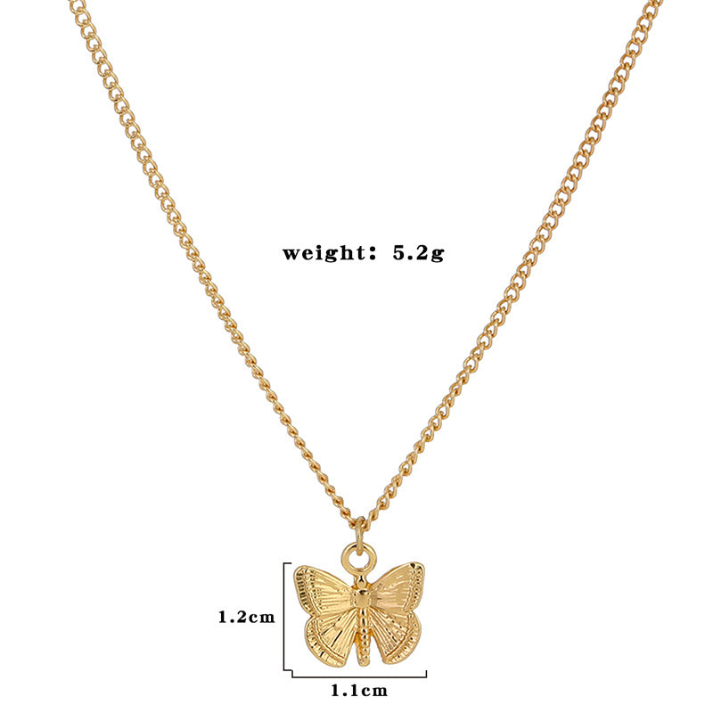 Small Butterfly Pendant Necklaces