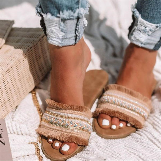 Women's Flat Slipper Slide Sandals