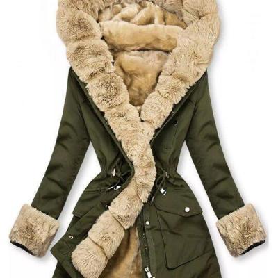 Women's Thermal Fur Collar Hooded Coats