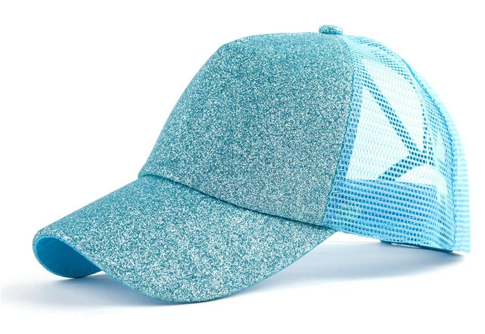 Sequins Ponytail Baseball Caps