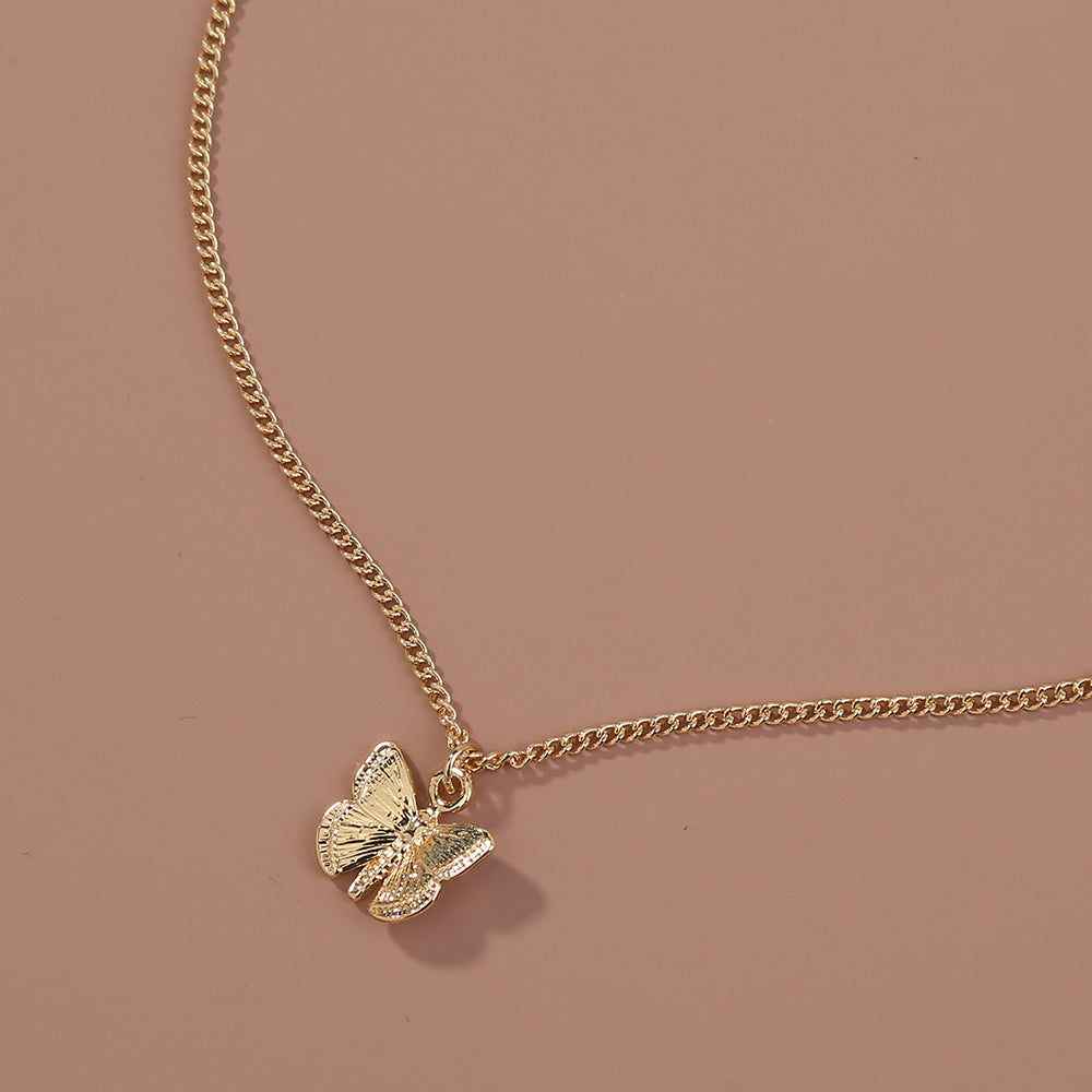Small Butterfly Pendant Necklaces