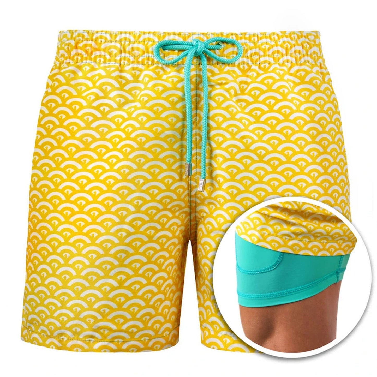 Double Layer Sport Polyester Shorts