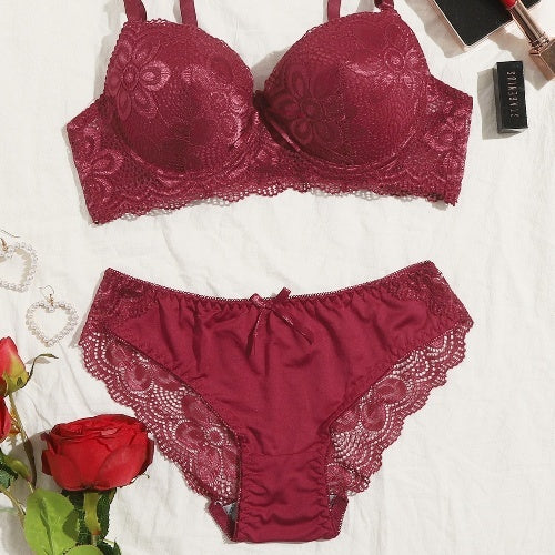 Lace Lingerie Panties & Bras Set