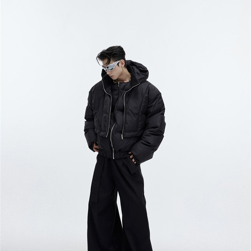 Two Design Hooded Coats