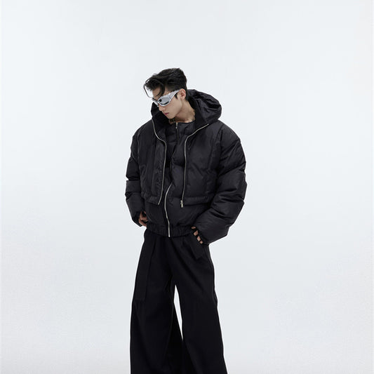 Two Design Hooded Coats