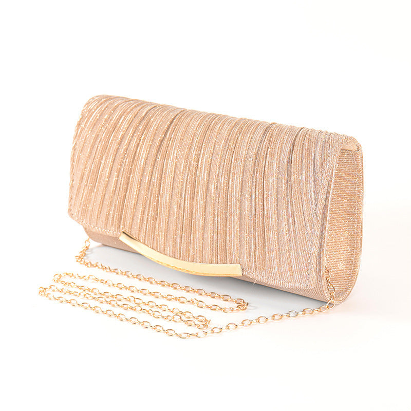 Ladies Solid Chain Crossbody Flap Bags