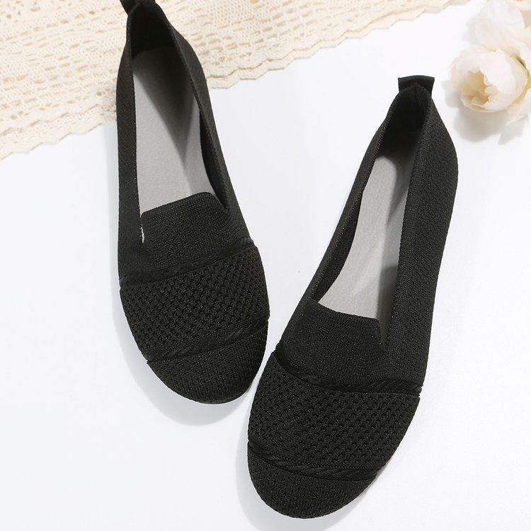 Round Toe Soft Sole Slip On Loafer Ballet Flats