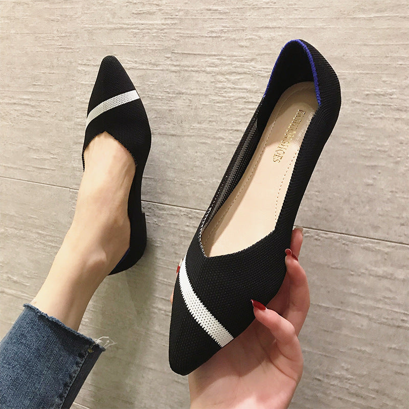 Fashion Shoes Woven Ballet Flats