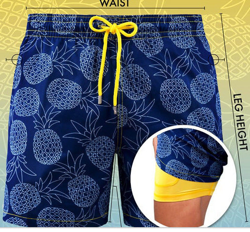 Double Layer Sport Polyester Shorts