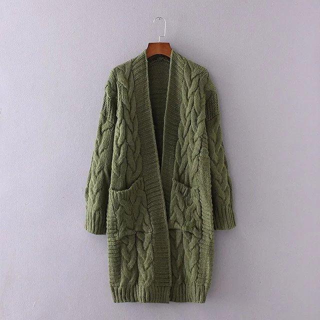 Women's Knitted Cardigans With Pockets