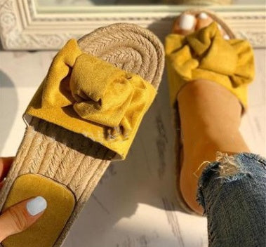 Bow Slipper Slide Sandals