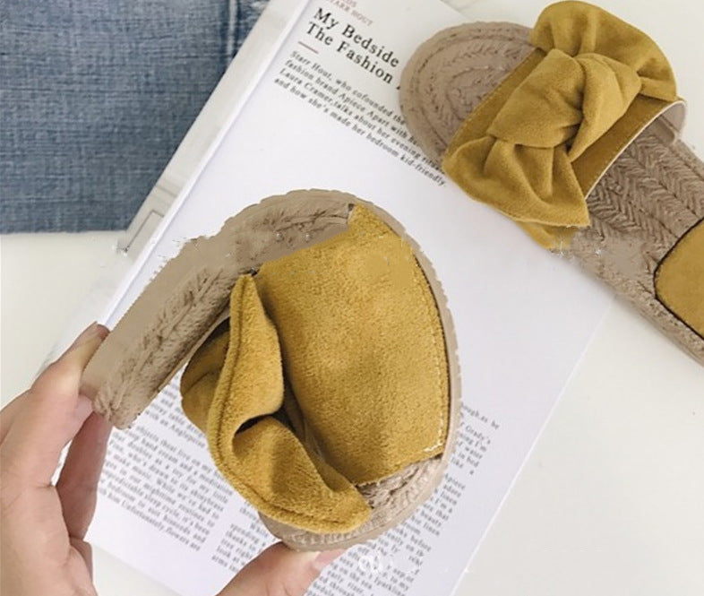 Bow Slipper Slide Sandals