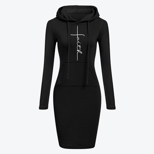 Faith Long-Sleeved Dress Hoodies