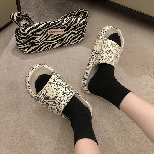 Thick Soled Non-Slip Slippers