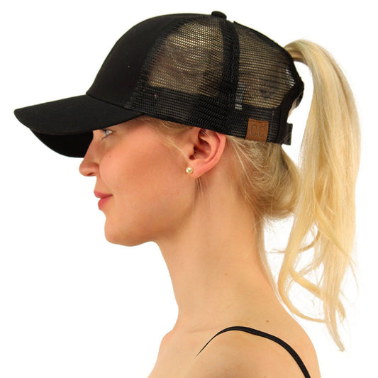 Sequins Ponytail Baseball Caps