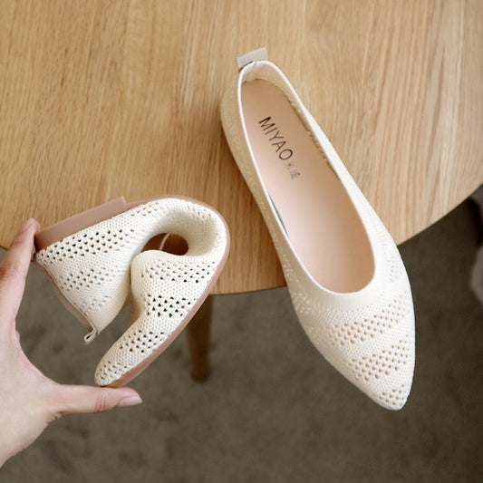 Pointed Slip On Ballet Flats