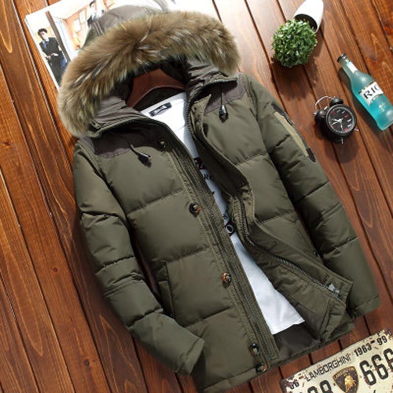 Fur Collar Hooded Coats