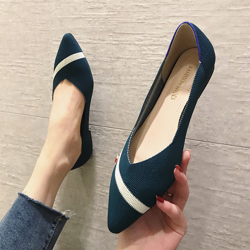 Fashion Shoes Woven Ballet Flats