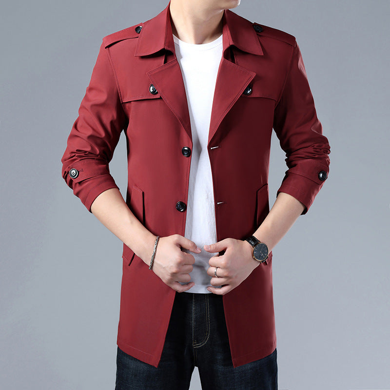 Slim Regular Trench Coat With Buttons