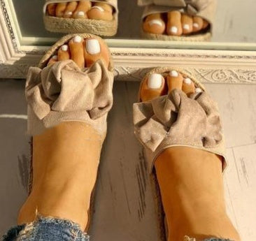 Bow Slipper Slide Sandals