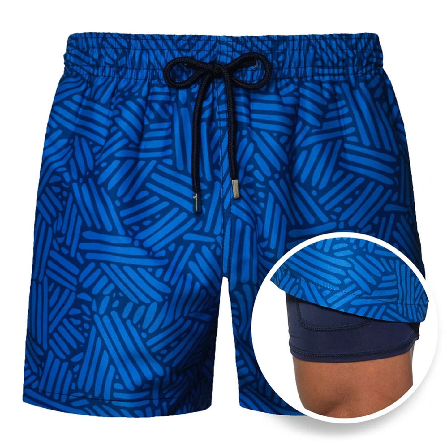 Double Layer Sport Polyester Shorts