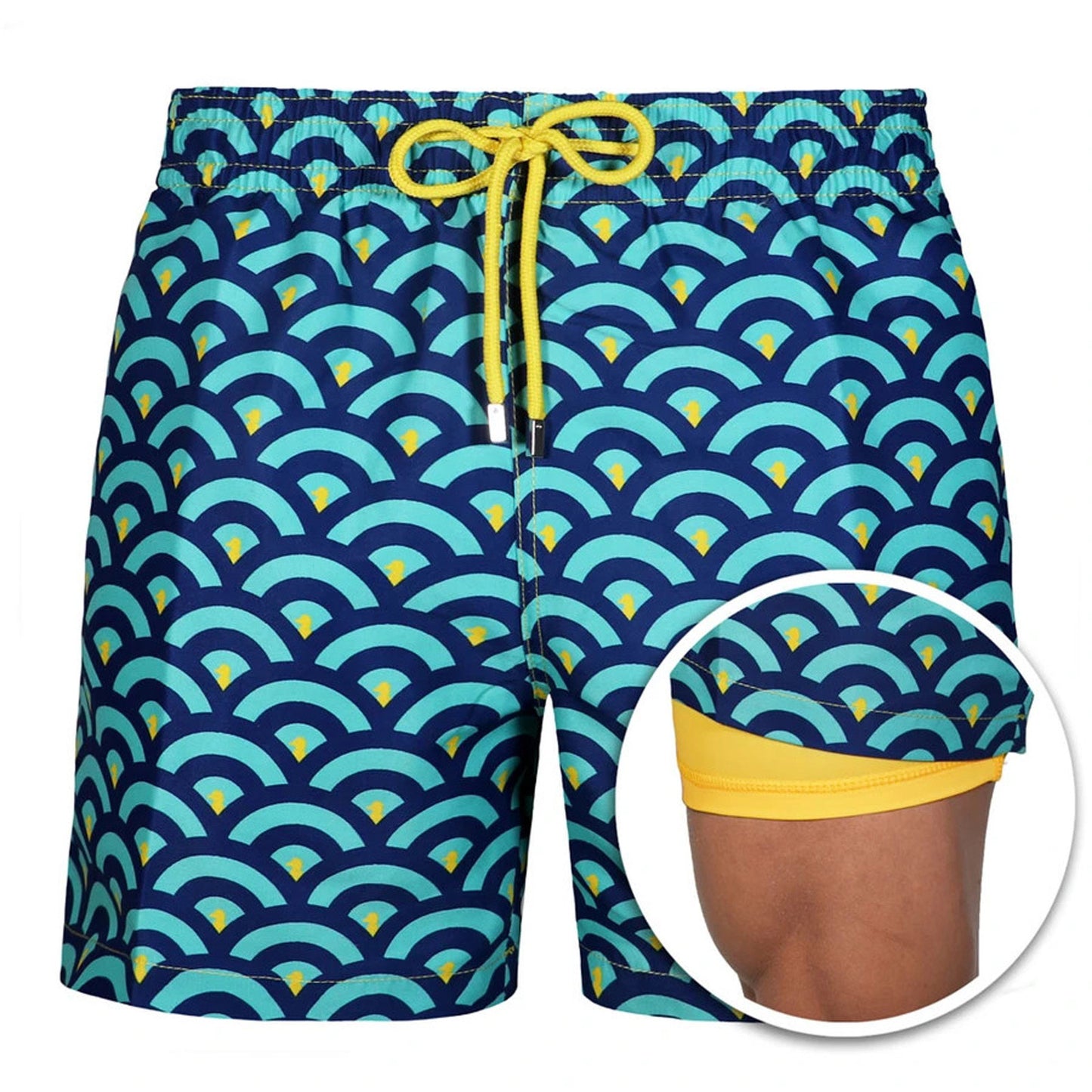 Double Layer Sport Polyester Shorts