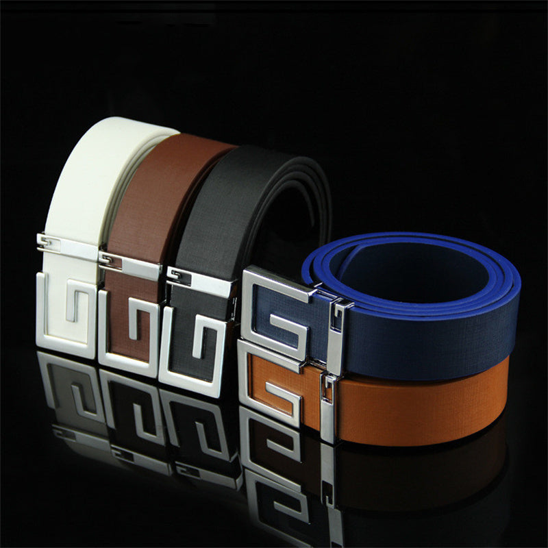 Fashionable And Simple Smooth Buckle Belts