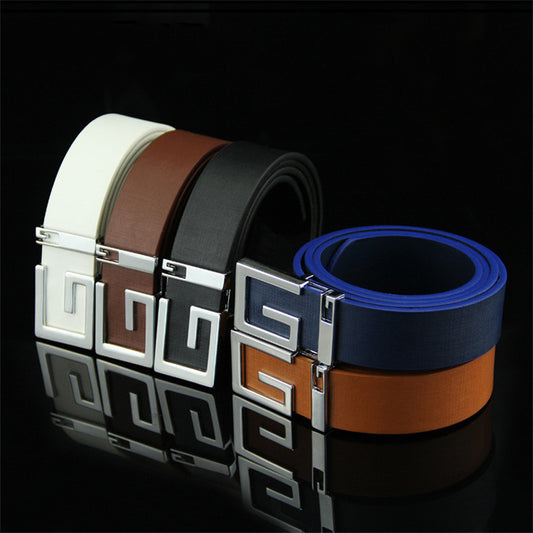 Fashionable And Simple Smooth Buckle Belts