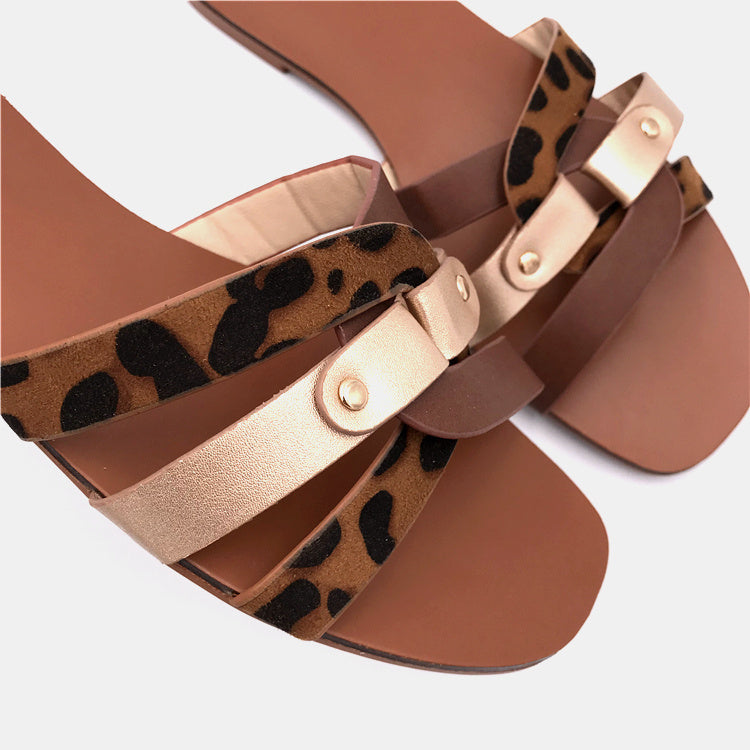 Flat Bottom Slipper Slide Sandals