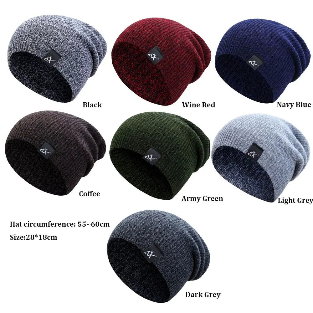 Knitted Elastic Beanie Hat