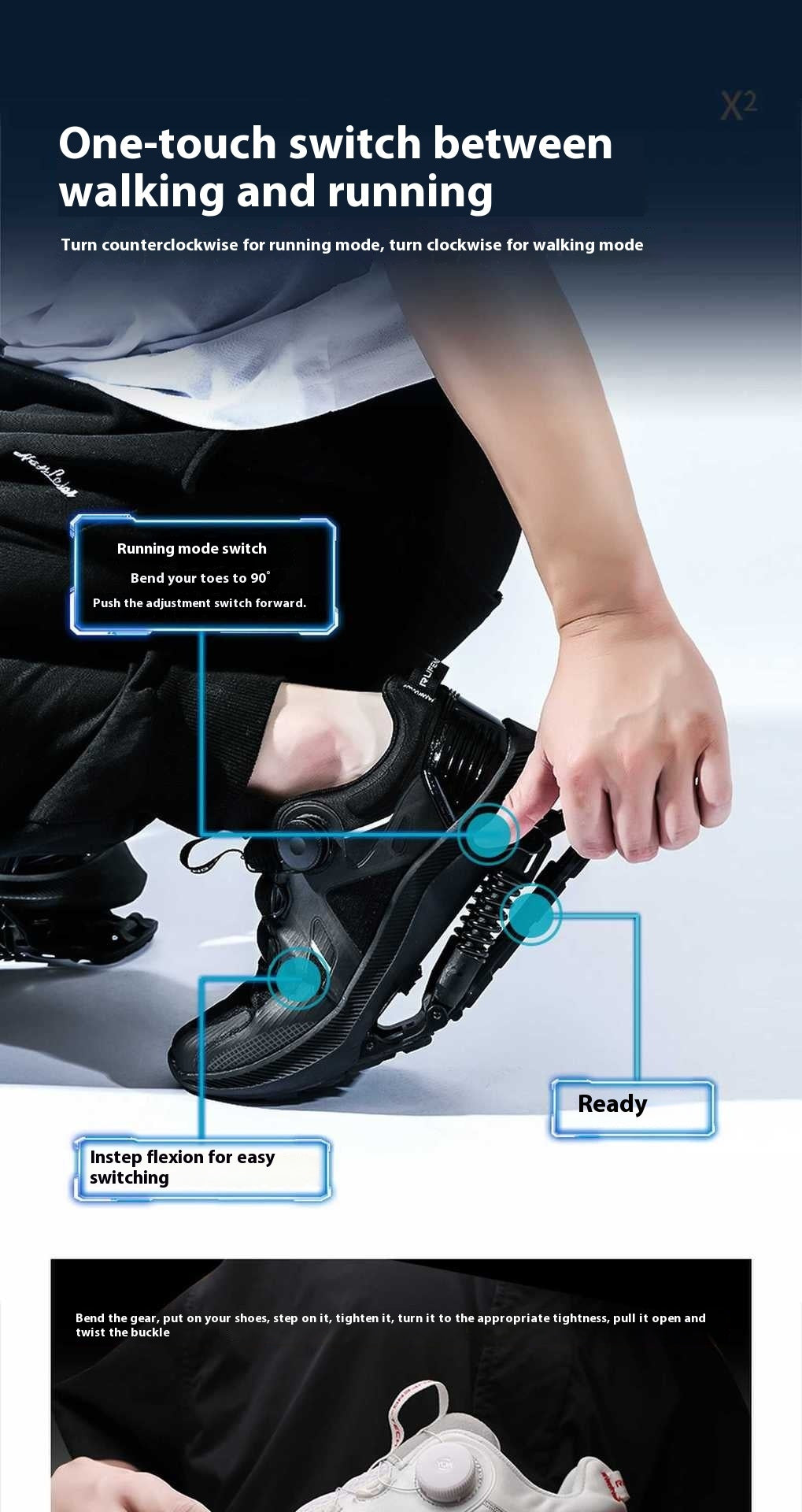 Tech Mechanical Running Shoes