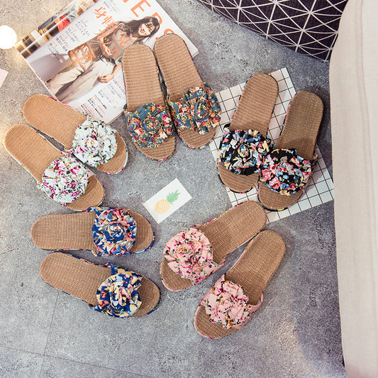 Floral Slippers
