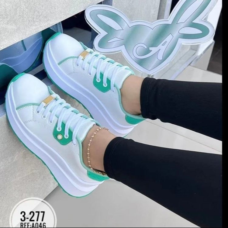 Women's Platform Lace-up Shoes