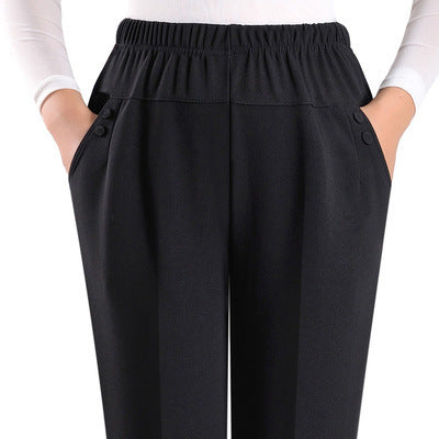 Women's Loose High Stretch Fiber Trousers