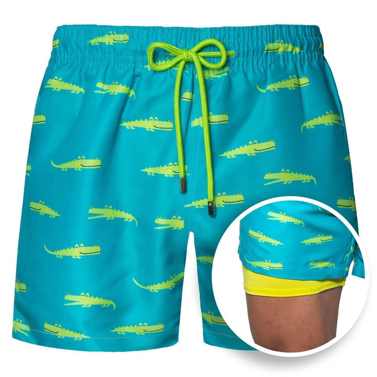 Double Layer Sport Polyester Shorts
