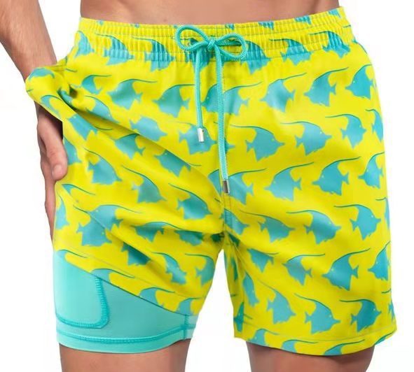 Double Layer Sport Polyester Shorts