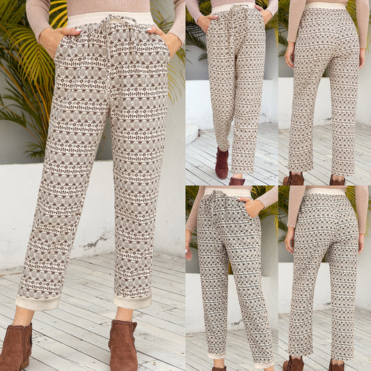 Women’s Print Lace Loose Pants