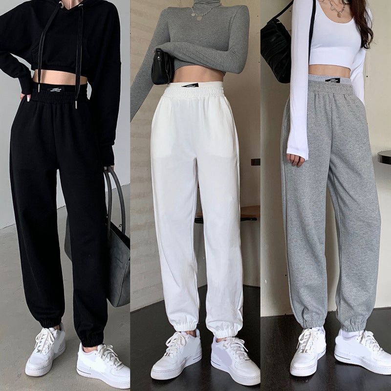 Women’s High Waist Slim Straight Track Pants